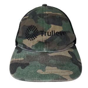 Trulieve Snapback Mesh Back Trucker Hat Camo M/L Embroidered Richardson